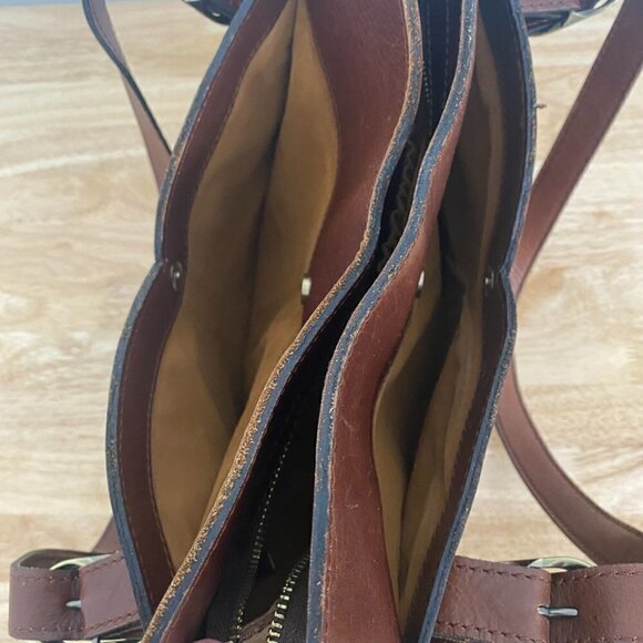 Patricia Nash Leather Parigi 10th Anniversary Shopper in British Tan - Picture 11 of 14